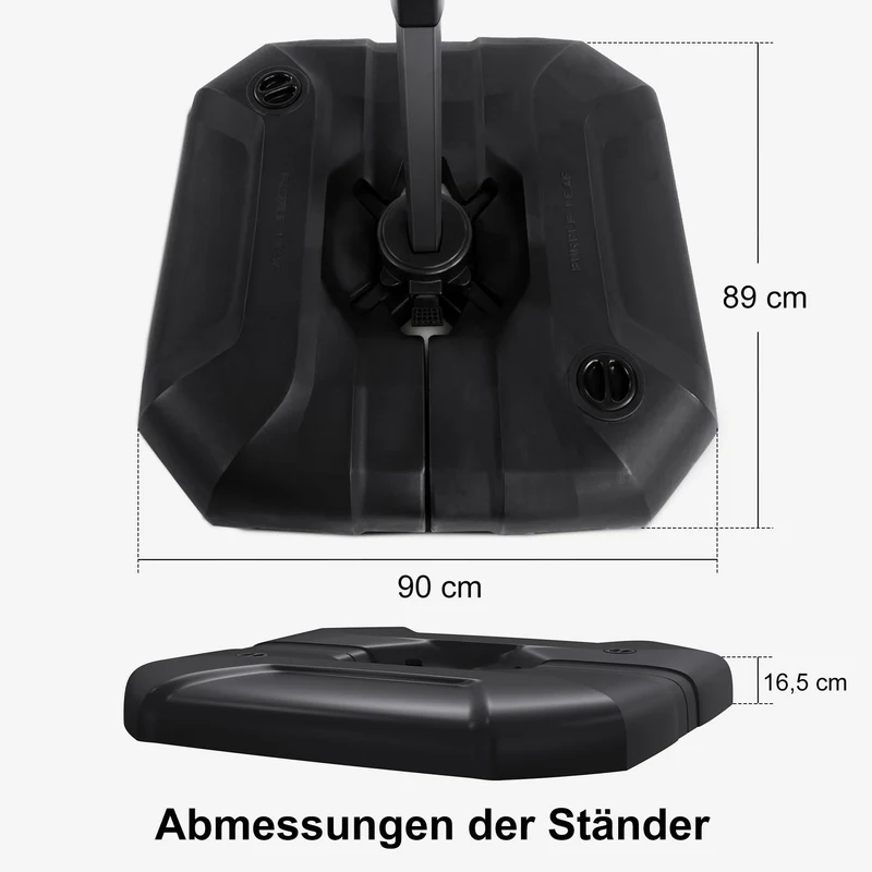 PURPLE LEAF Sonnenschirmständer SBLN150, Ampelschirmständer Anthrazit