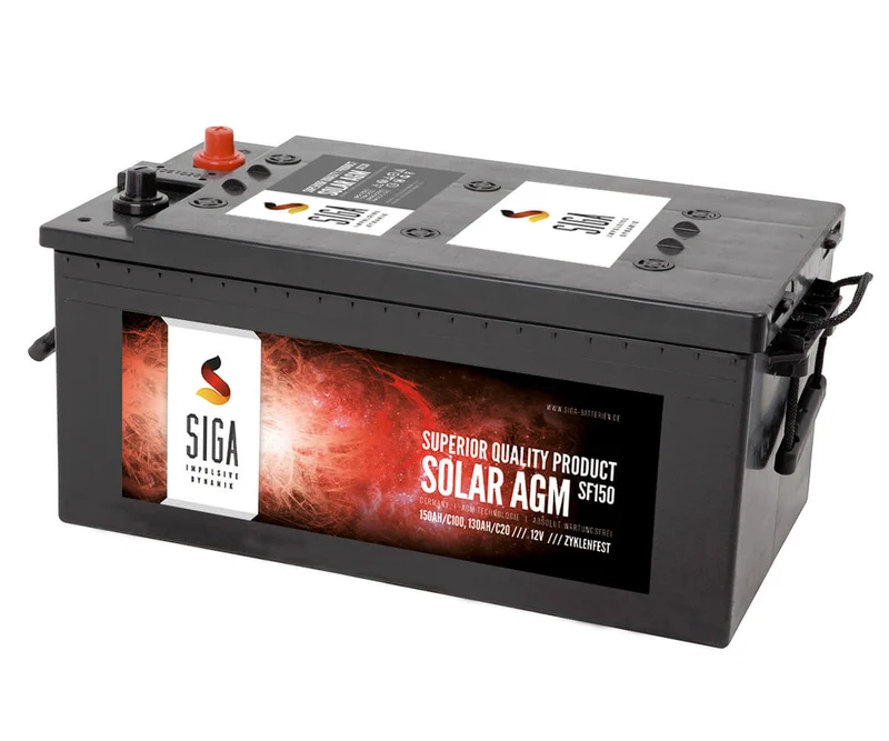 180Ah AGM Solarbatterie AKKU für Photovoltaik, Insel oder Solar Anlagen, Wohnmobil, Camper