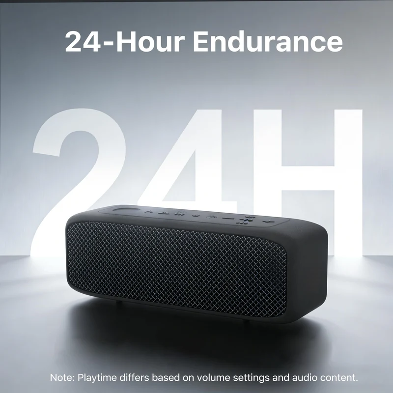 JUOVI J6311 Bluetooth Lautsprecher 20W, IP68 wasserdicht, 24h Akku