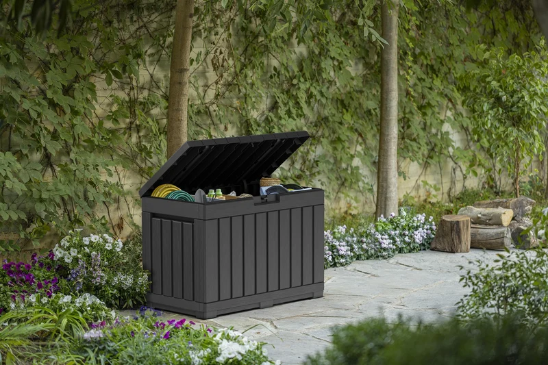 Koll Living Gartenbox Kentwood 190 L Anthrazit Aufbewahrungsbox