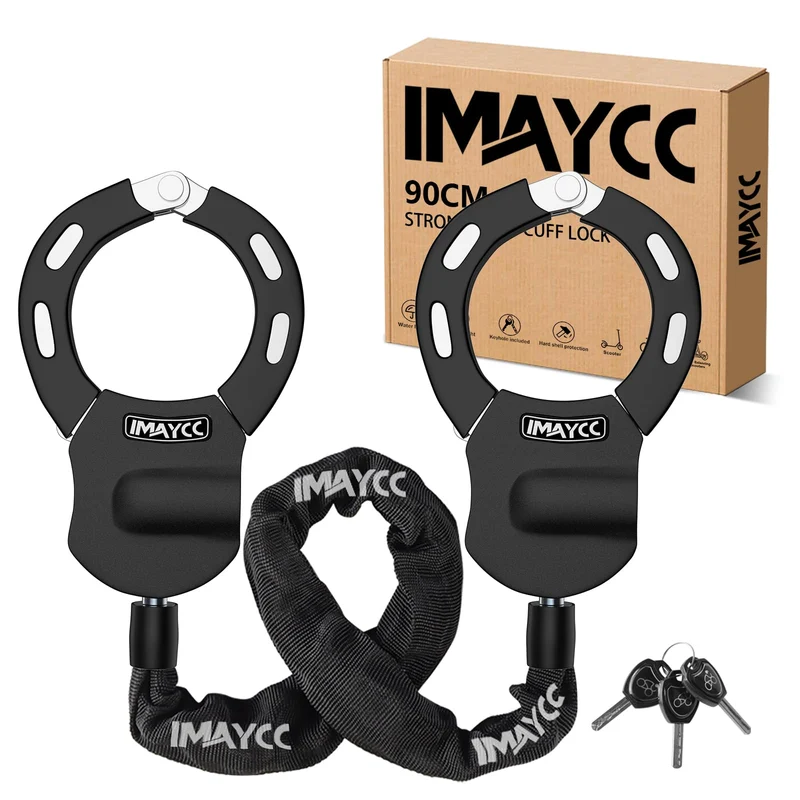 IMAYCC E-Scooter Schloss, Handschellenschloss mit Kette, 94 cm