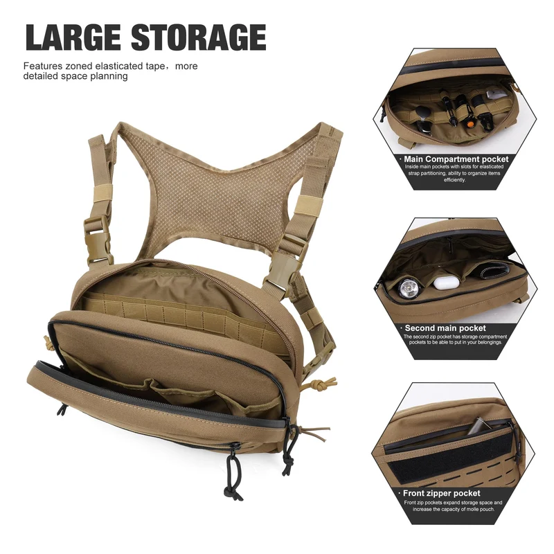 Mardingtop Taktische Brusttasche Chest Rig mit Molle-System