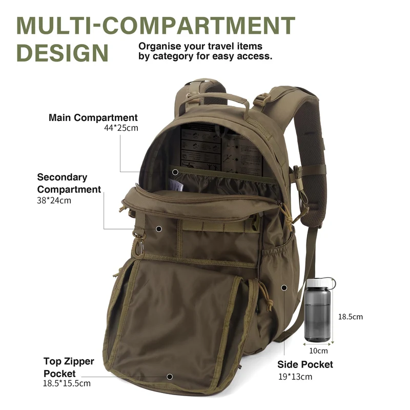 Mardingtop M6700 Trekkingrucksack 20L mit MOLLE-System