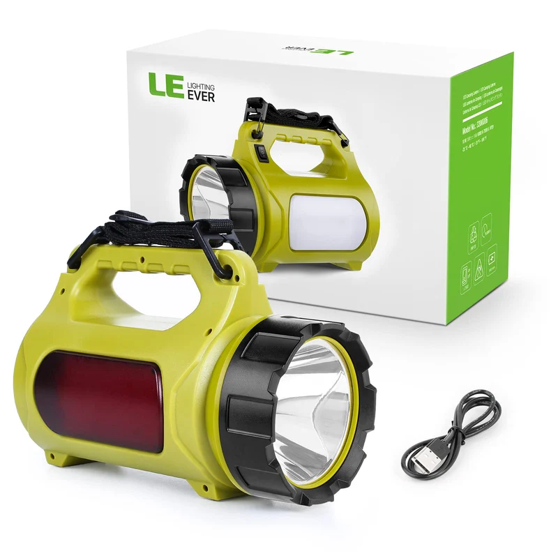 Lepro LED Handscheinwerfer 1000 Lumen, wiederaufladbar mit Powerbank