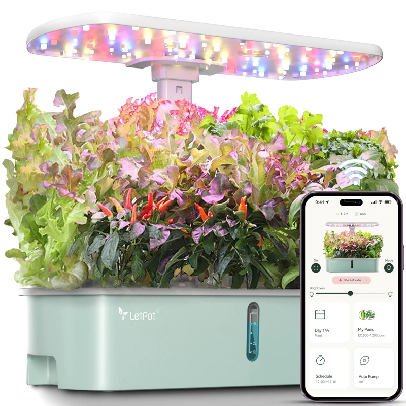 LetPot LPH-Air Hydroponisches Anzuchtsystem mit LED Wachstumslicht