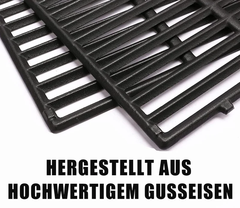 MGiessca 7638 Grillrost aus Gusseisen für Weber Spirit 300, 2 Stück