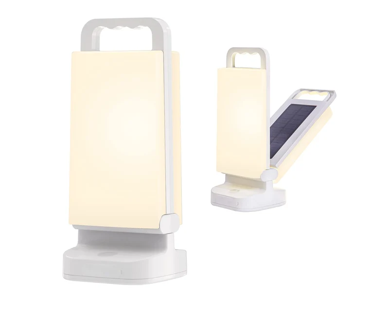 Lepwings LED Campinglampe Solar, dimmbar, 6000 mAh, IPX4