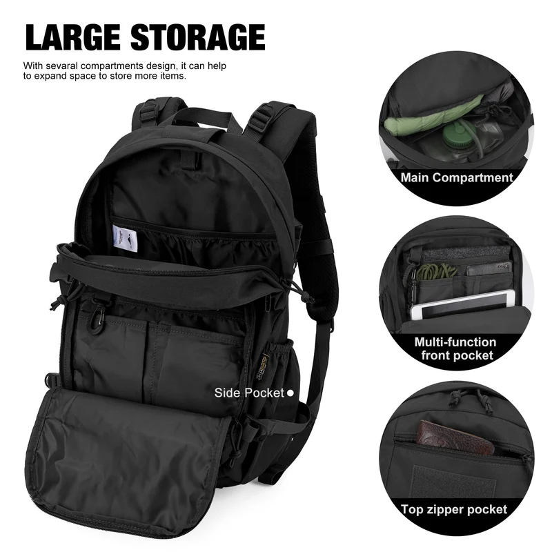 Mardingtop Taktischer Rucksack 25L aus 600D-Polyester