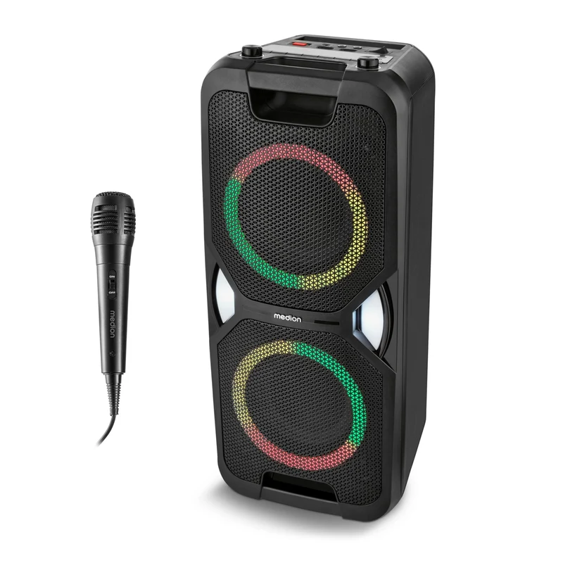 MEDION PE-1 Pure Partybox Bluetooth-Lautsprecher mit Karaoke