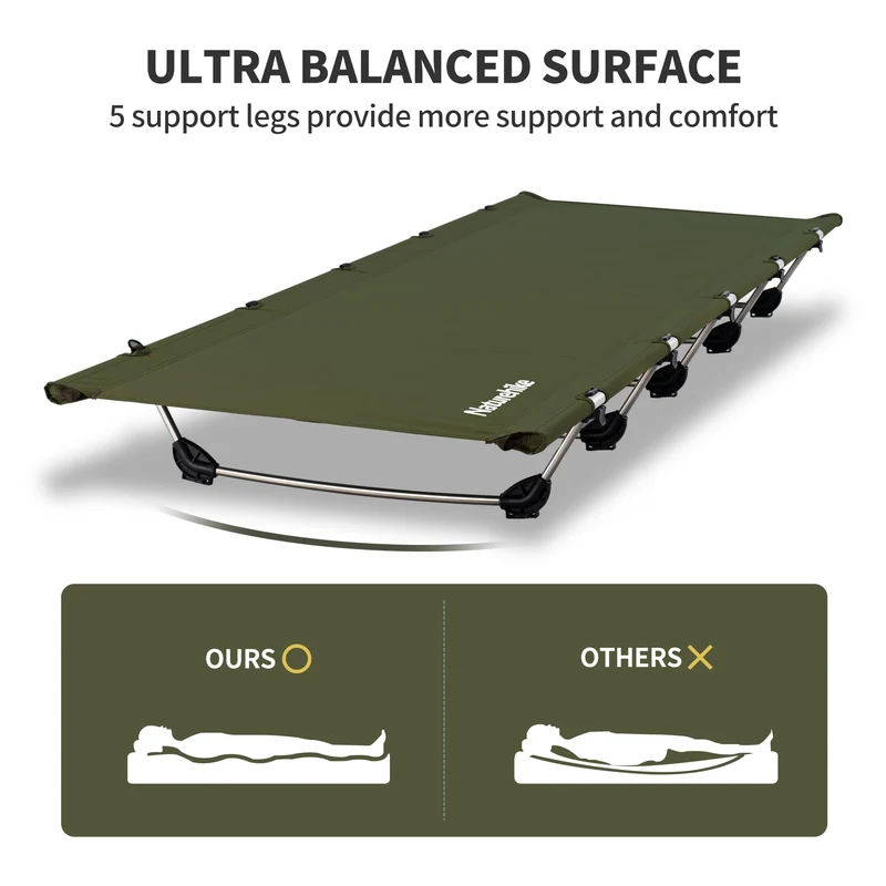 Naturehike Campingbett, ultraleichtes Feldbett, klappbar bis 150 kg