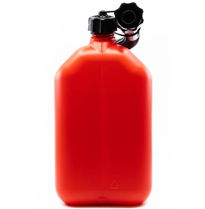 KOVA Benzinkanister 10 Liter mit Ausgiesser 4er-Set rot