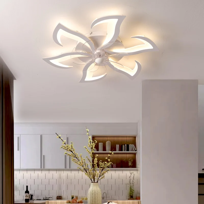 MYYCX Deckenventilator mit Beleuchtung M-CX09A, 70 cm, weiss