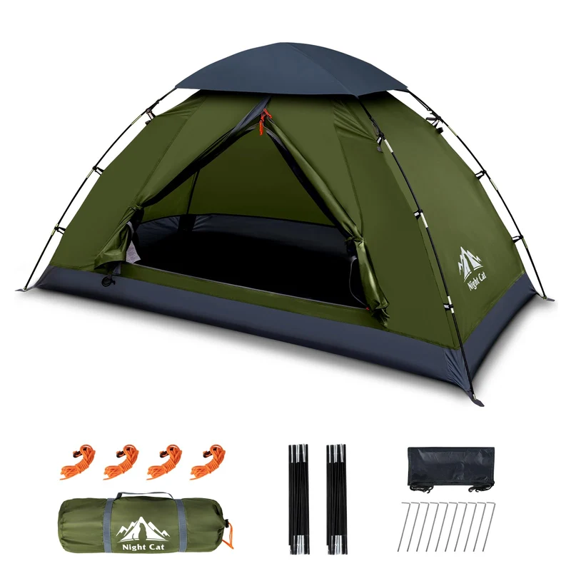 Night Cat ZP-30-1P Campingzelt für 1 Person, wasserdicht, 2 kg