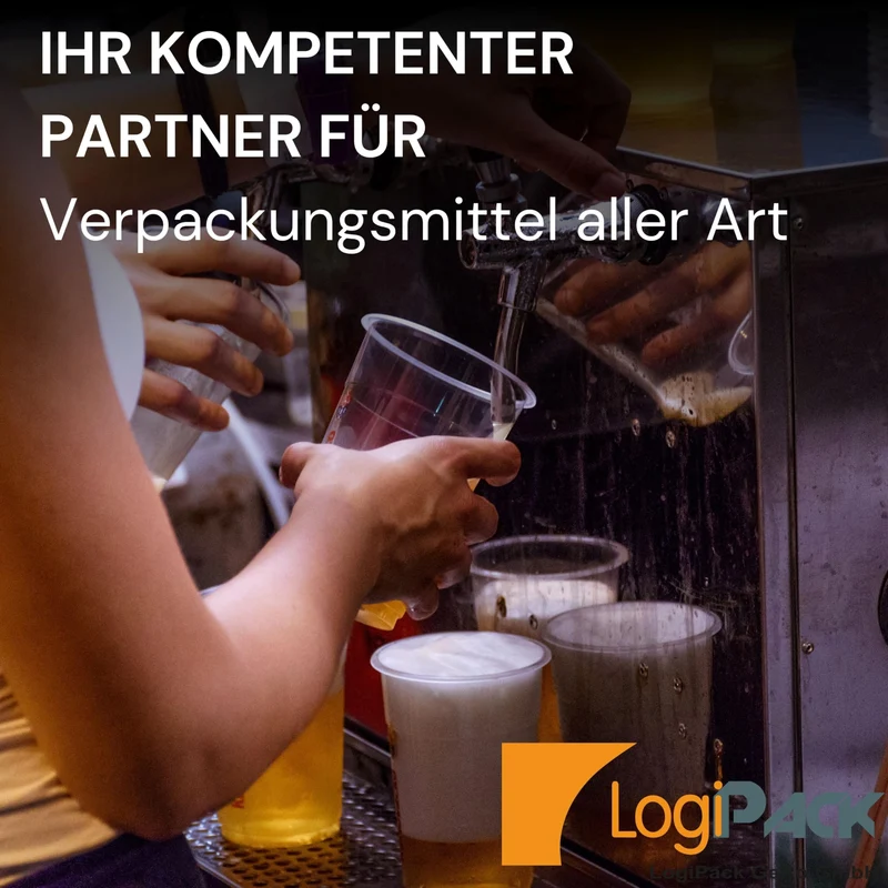 LogiPack GeRo Trinkbecher 0,2 l mit Eichstrich, PP, 1000 Stück
