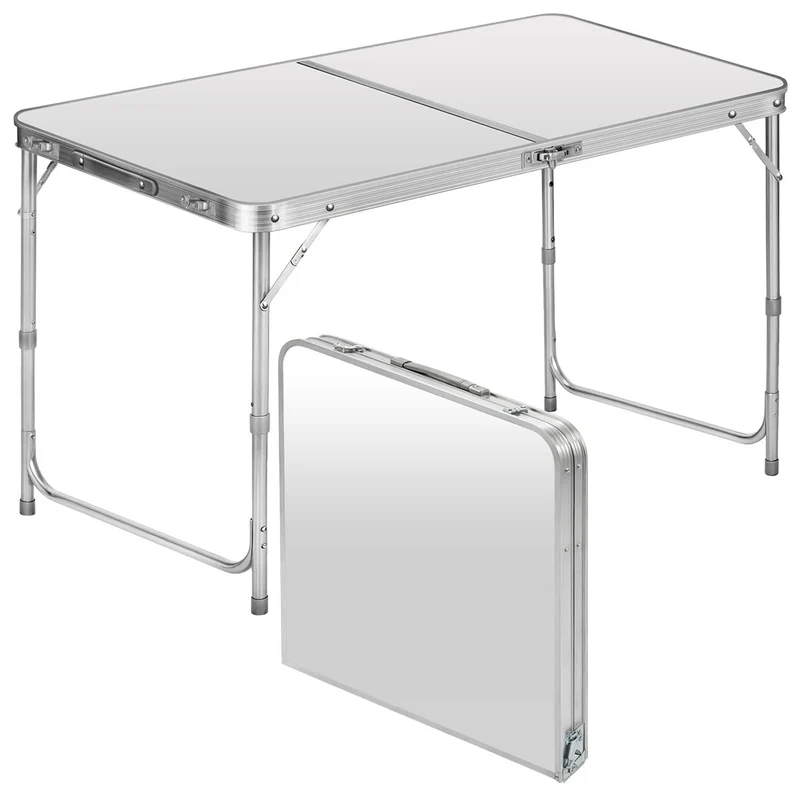 GOODS+GADGETS Klapptisch 120 x 60 cm weiss höhenverstellbar