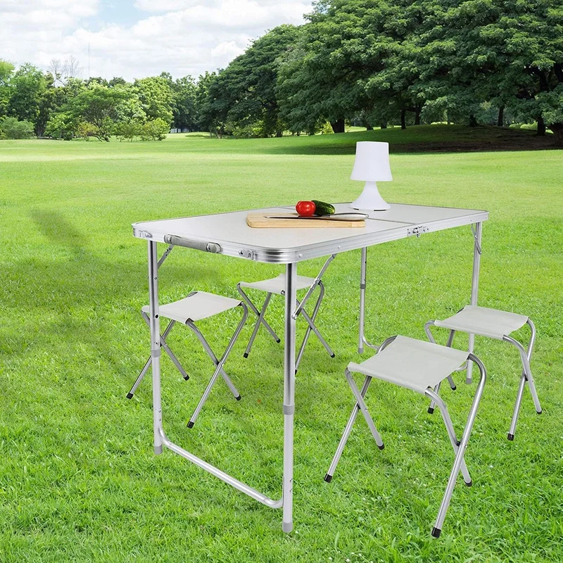 GOODS+GADGETS Klapptisch 120 x 60 cm weiss höhenverstellbar