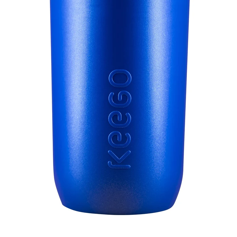 KEEGO Sportflasche aus elastischem Titan, 750 ml, Blau