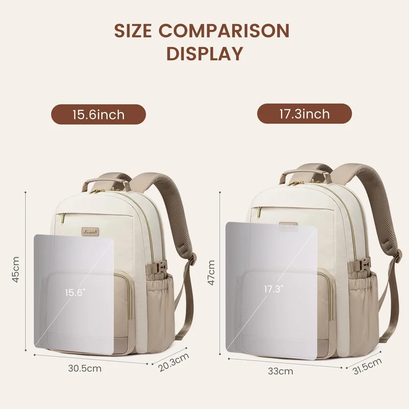 LOVEVOOK Laptoprucksack Damen 15,6 Zoll für Uni, Arbeit und Reisen