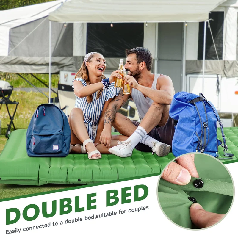 HiiPeak Isomatte Ultraleicht, aufblasbare Campingmatte mit Fusspumpe
