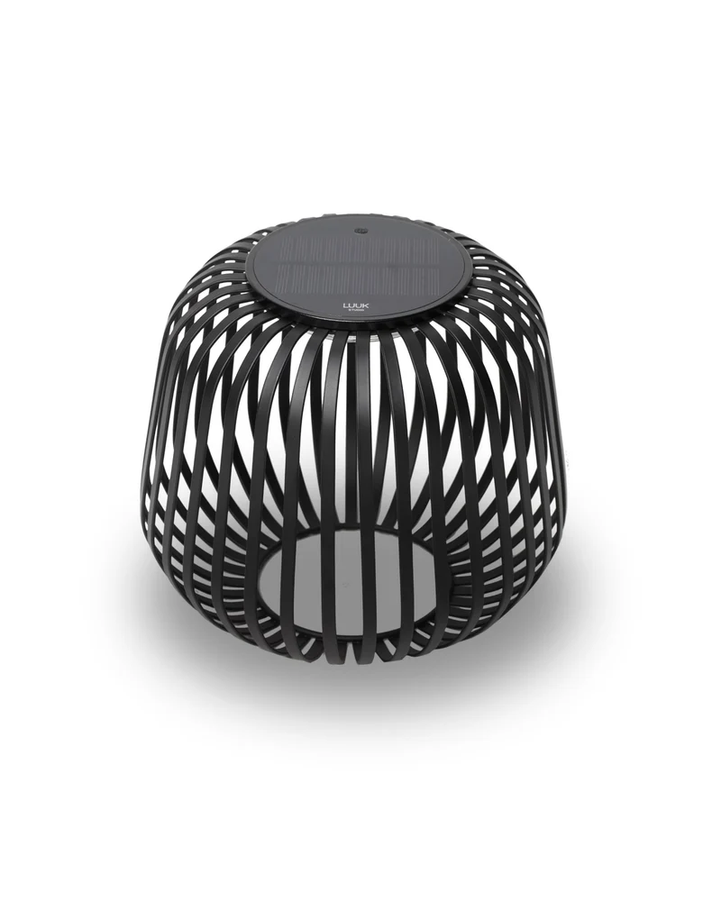 LUUK Studio SOLIS Solarlaterne, dimmbar, IP65, schwarz