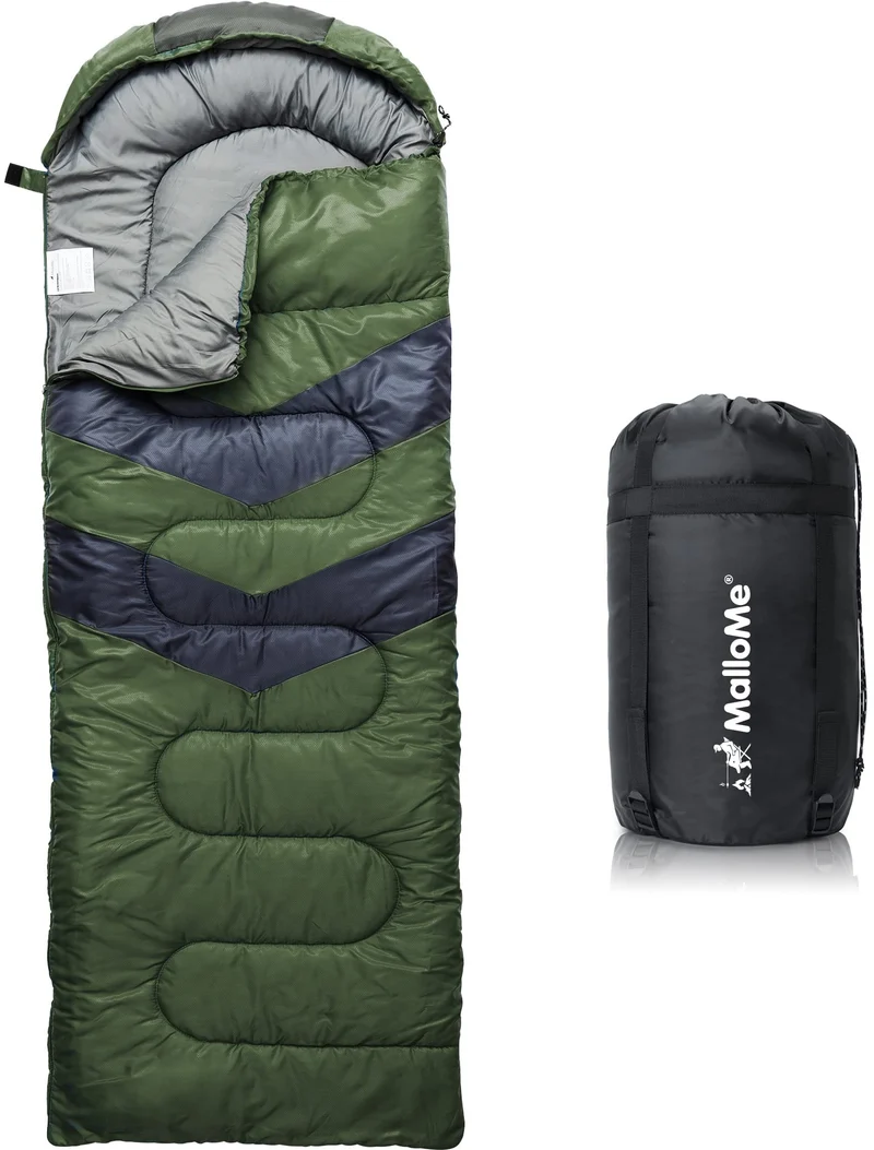 MalloMe Camping-Schlafsack für Erwachsene und Kinder