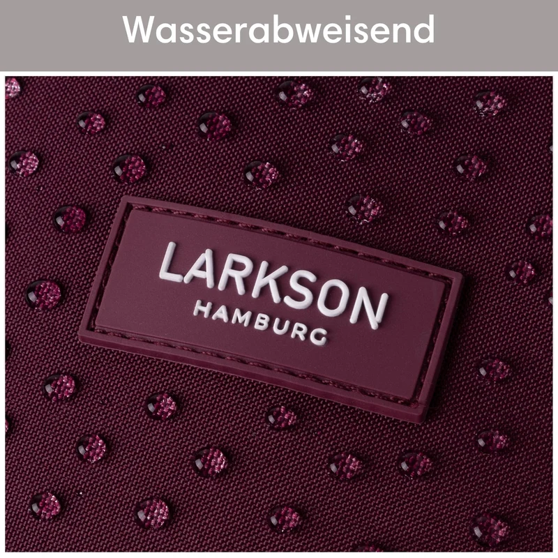 LARKSON No 4 Rolltop Rucksack Rot mit Laptopfach, 20 Liter