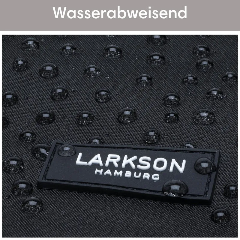 LARKSON No 4 Rolltop Rucksack schwarz mit Laptopfach bis 16 Zoll