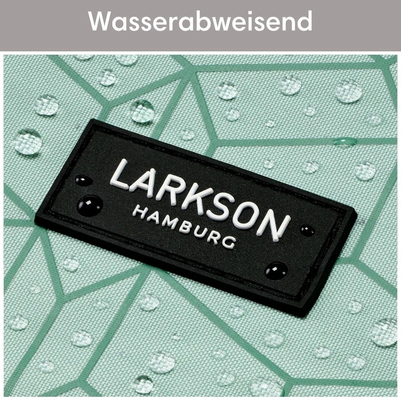 LARKSON No 4 Rolltop Rucksack Mint mit Laptopfach, wasserabweisend