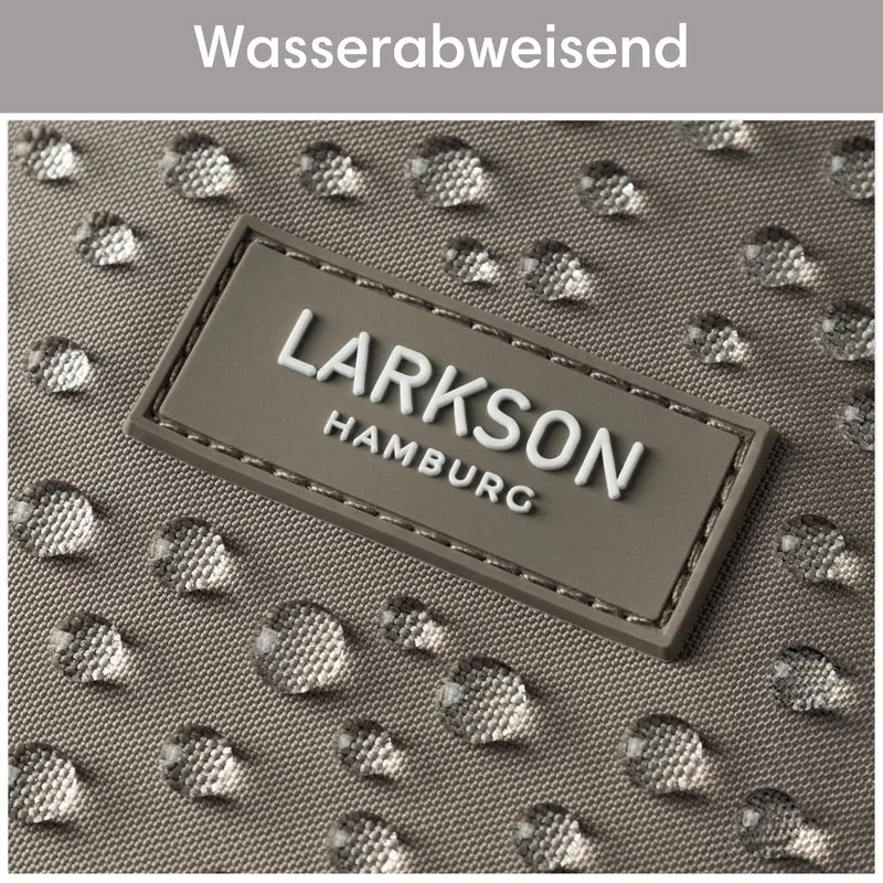 LARKSON No 4 Rolltop Rucksack mit Laptopfach, grau, 16 bis 20 Liter