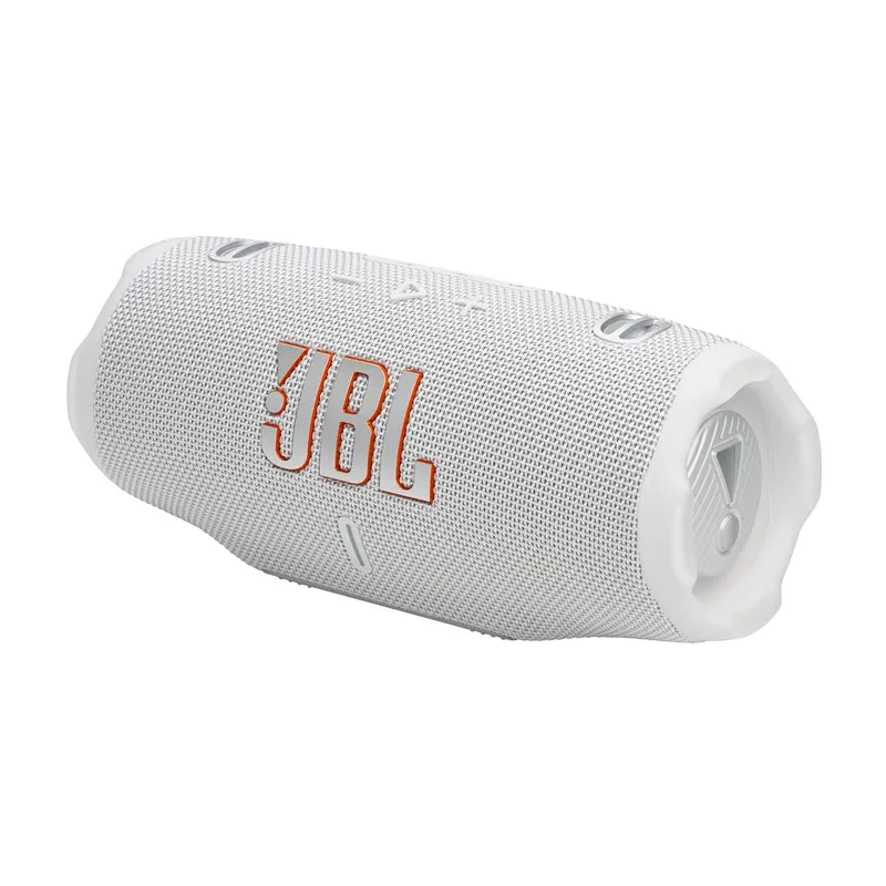 JBL Charge 6 Bluetooth-Lautsprecher, IP68, 28 Std. Akku, Weiss