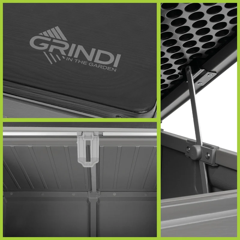 Grindi Gartenbox Morus 190 L – wasserdichte Auflagenbox mit Deckel