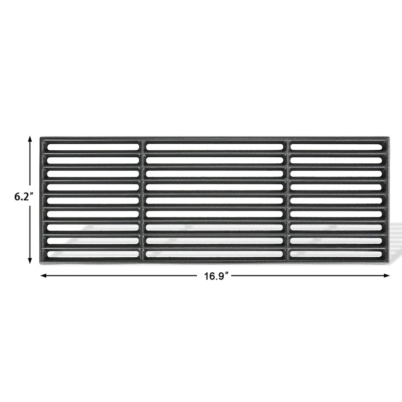 GFTIME Gusseisen Grillrost und Grillplatte Set 43 x 72,5 cm