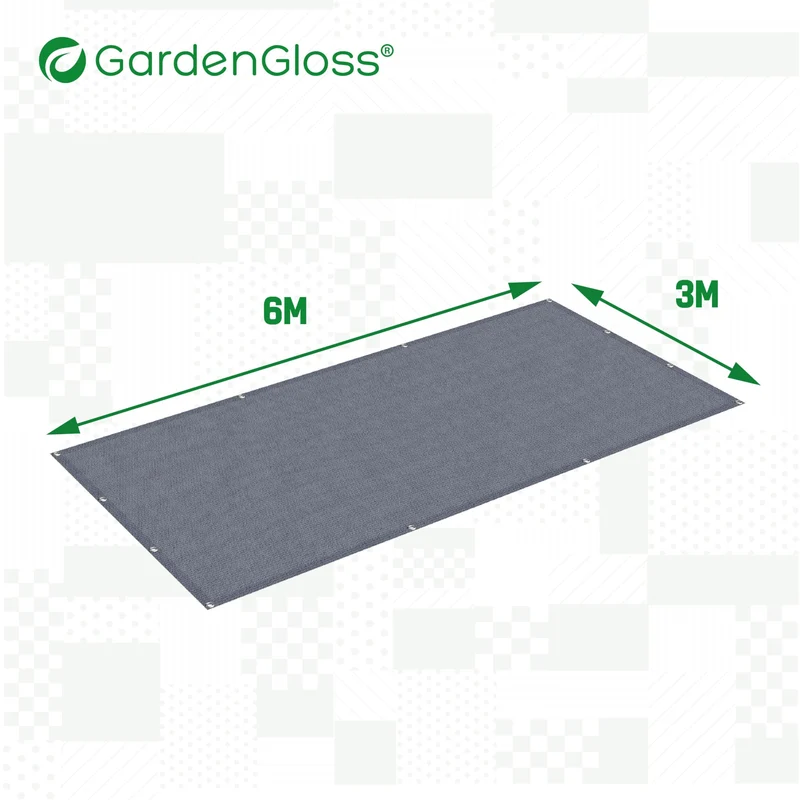 GardenGloss Vorzeltteppich 300x600 cm, wetterfester Campingteppich