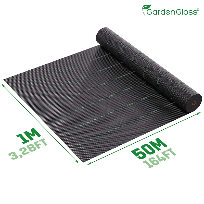 GardenGloss Unkrautvlies 50 m² – 100 g/m², UV-stabilisiert, reissfest