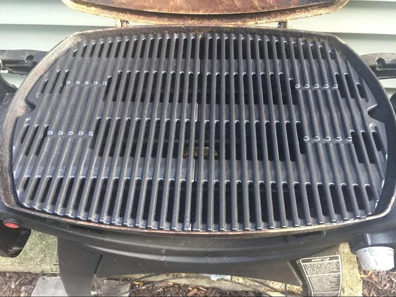 GFTIME 7646 Grillrost aus Gusseisen für Weber Q300/Q3000, 2 Stück