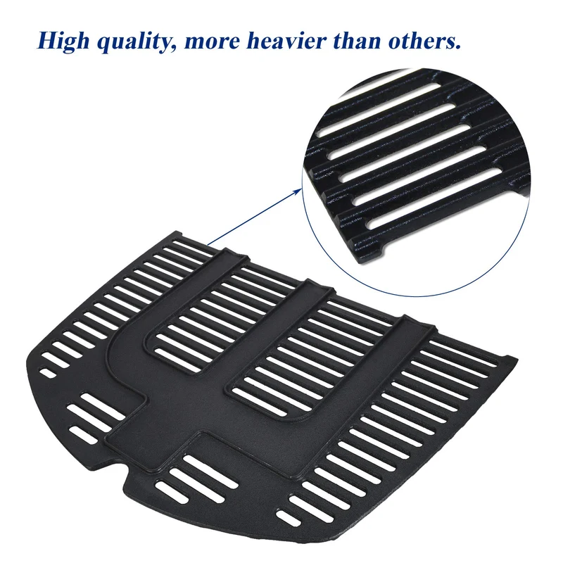 GFTIME 7646 Grillrost aus Gusseisen für Weber Q300/Q3000, 2 Stück