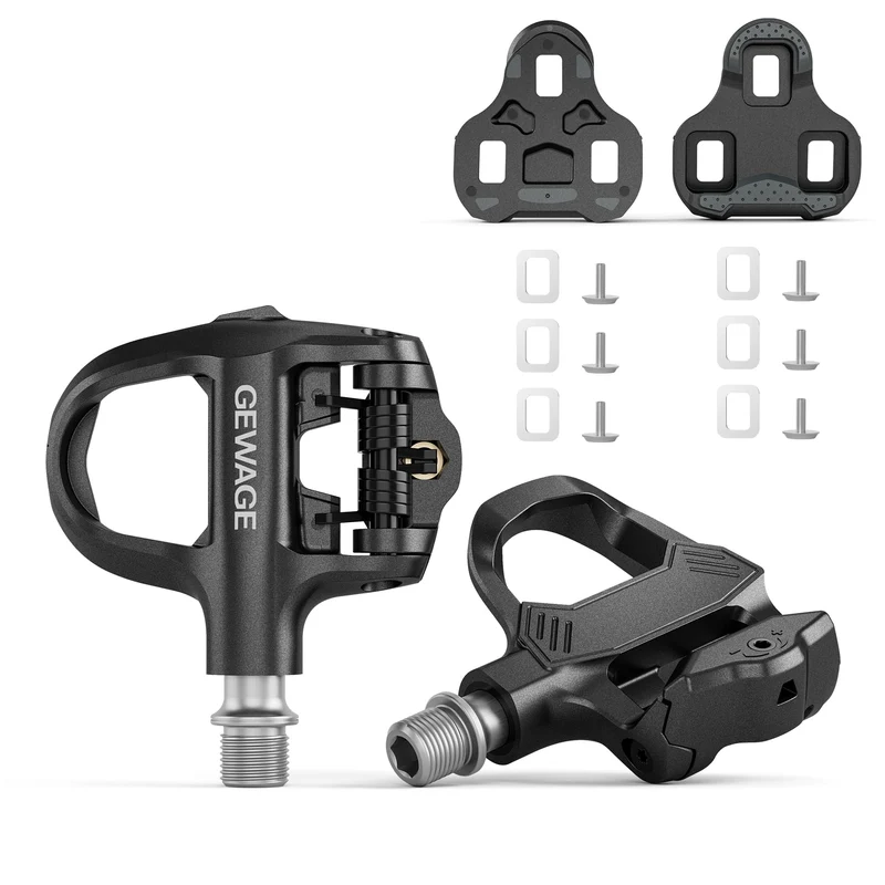 GEWAGE Klickpedale für Rennrad, Look KEO kompatibel, inkl. Cleats