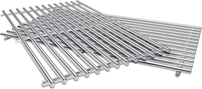 GFTIME Edelstahl Grillrost 44,5 x 26 cm für Weber Spirit 200, 2 Stück