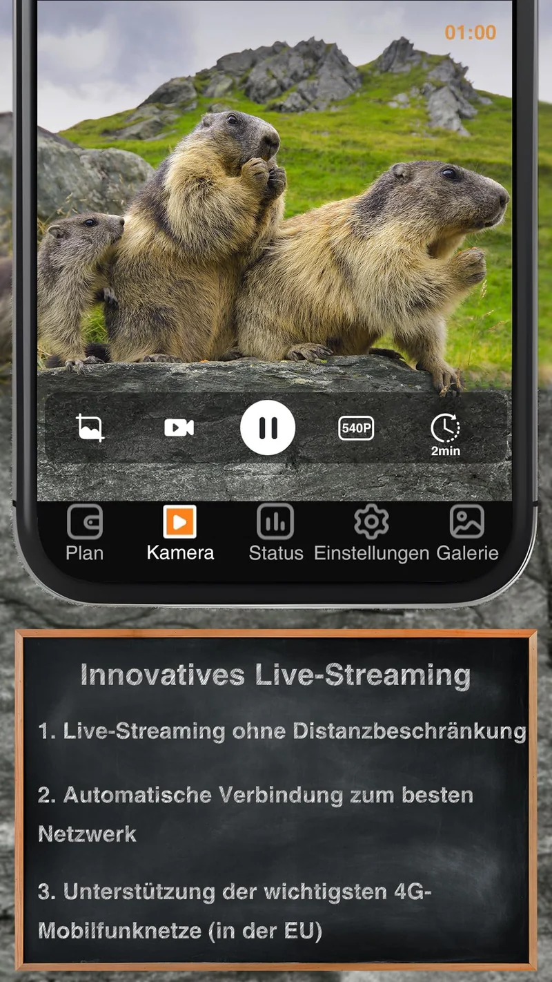 GardePro X50 Pro Max 4G LTE Wildkamera mit 48 MP und Live-Streaming