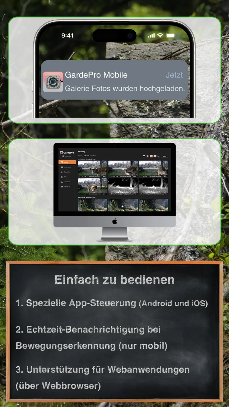 GardePro X50 Pro Max 4G LTE Wildkamera mit 48 MP und Live-Streaming