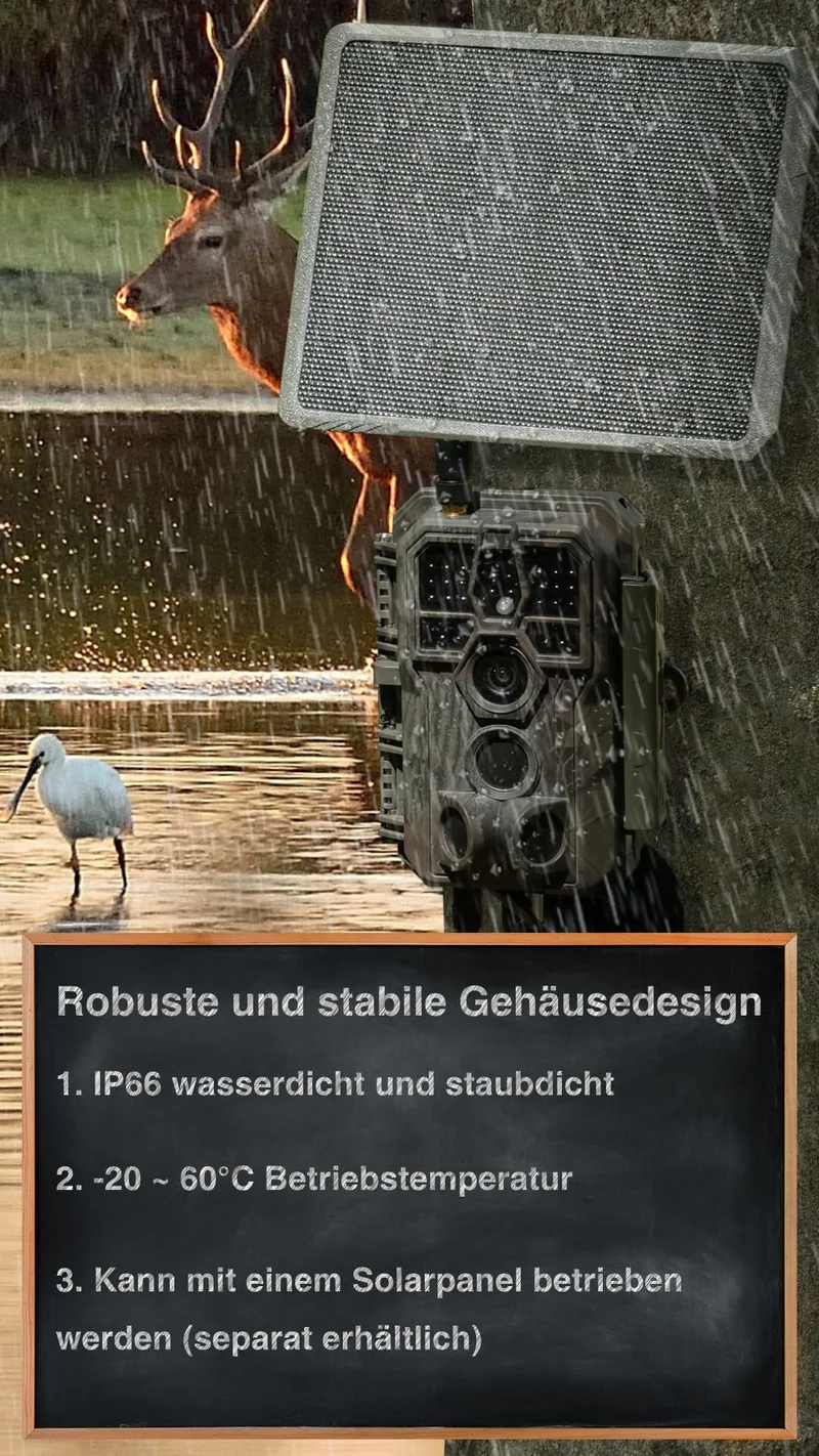 GardePro X50 Pro Max 4G LTE Wildkamera mit 48 MP und Live-Streaming