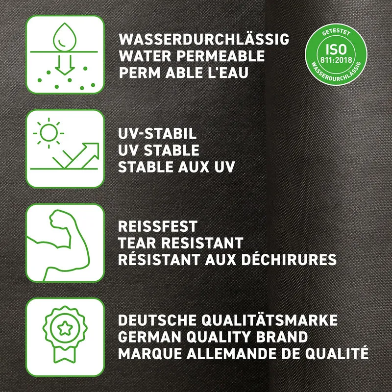 GardenMate Unkrautvlies Gartenvlies 50 m², 150 g/m², wasserdurchlässig
