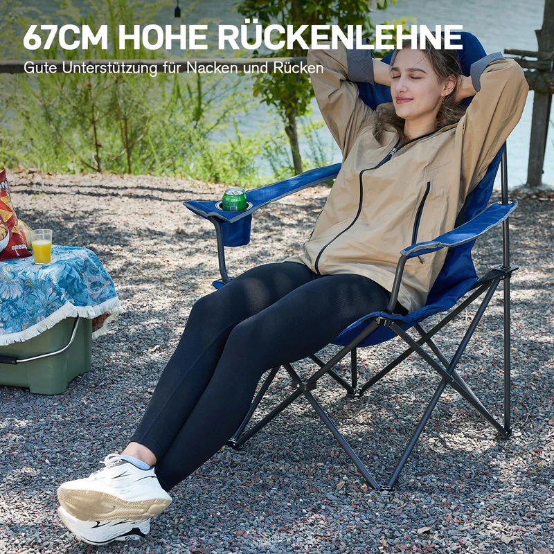 EVER ADVANCED Campingstuhl faltbar, bis 160 kg belastbar, FC-99806