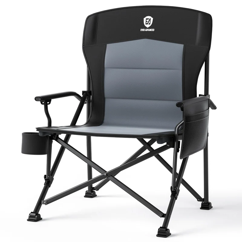 EVER ADVANCED Campingstuhl faltbar, XL Klappstuhl bis 230 kg