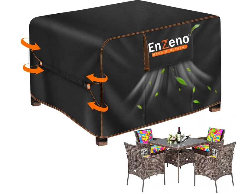 Enzeno Gartenmöbel-Abdeckung wasserdicht 300x250x100 cm 420D Oxford