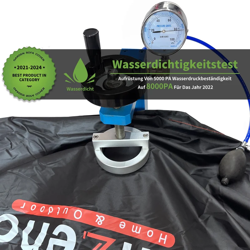 Enzeno Gartenmöbel-Abdeckung wasserdicht 300x250x100 cm 420D Oxford