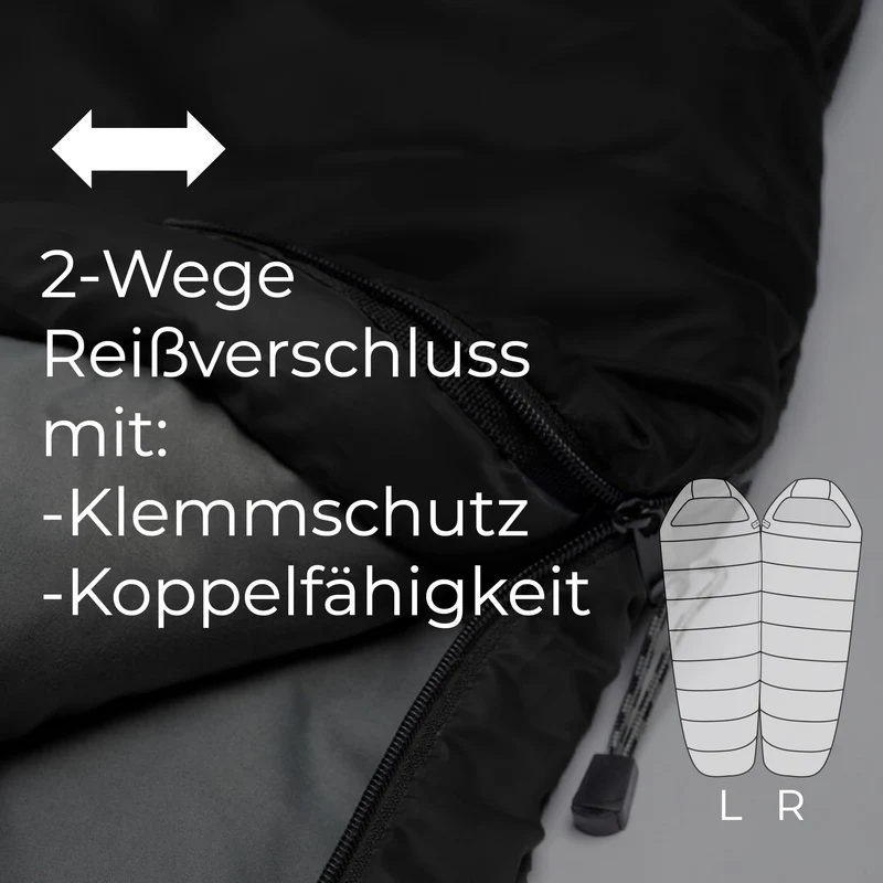 EXPLORER Light 600 Mumienschlafsack, Sommer, 700 g, 210 x 75 cm