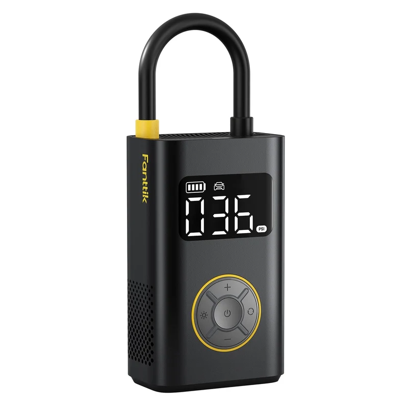 Fanttik X9 Pro Elektrische Luftpumpe, 10,3 BAR/150 PSI, Schwarz
