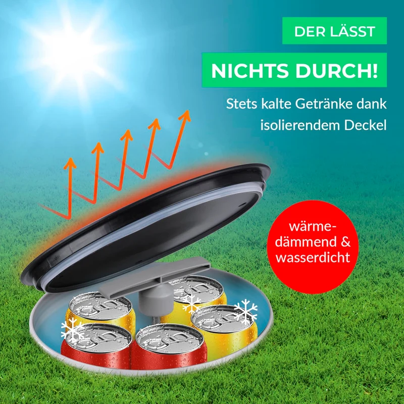 EASYmaxx Flaschenkühler Outdoor für 13 Flaschen, Erdloch-Kühler