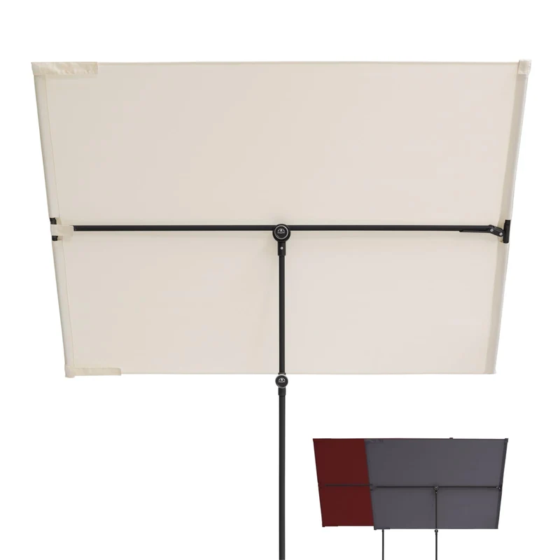 Doppler Active Balkonblende Black Edition 170 x 130 cm Natur